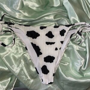 Cow print bikini bottoms